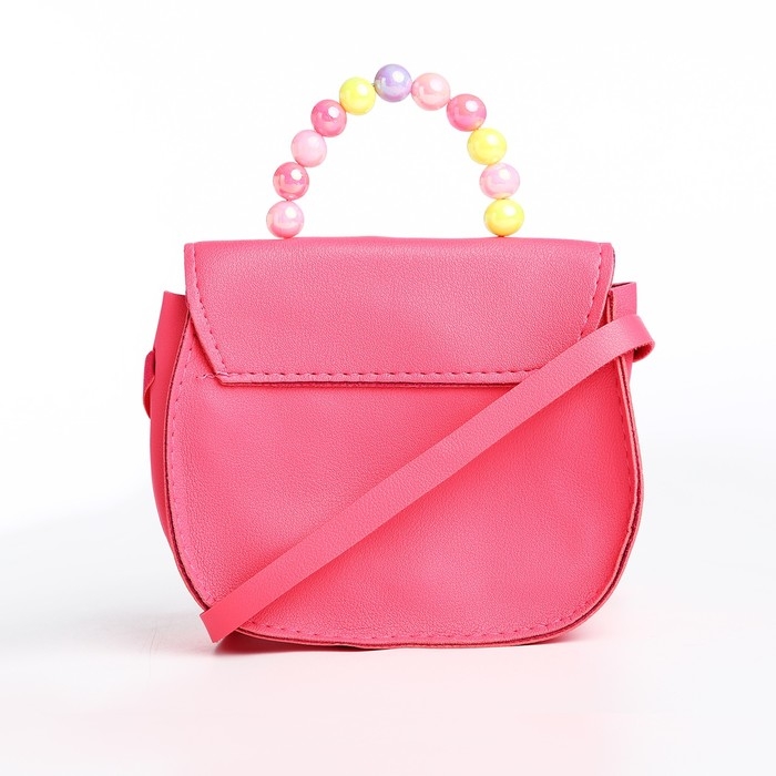 Сумка детская для девочки на магните, цвет розовый