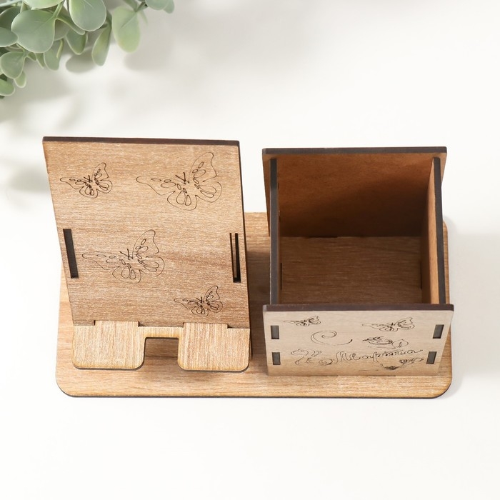 Органайзер настольный Органайзер настольный "Бабочки" 18х12,5х9 см (набор 9 деталей)