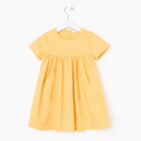 Платье детское с карманом KAFTAN, р. 30 (98-104), желтый Платье детское с карманом KAFTAN, р. 30 (98-104), желтый