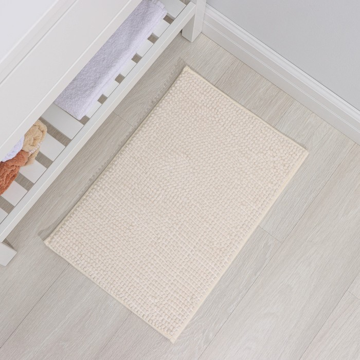 Коврик для дома Доляна &laquo;Букли&raquo;, 40&times;60 см, цвет бежевый