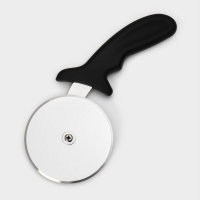 Нож для пиццы и теста Доляна, d=10 см, толщина лезвия 1 мм, цвет чёрный Нож для пиццы и теста Доляна, d=10 см, толщина лезвия 1 мм, цвет чёрный