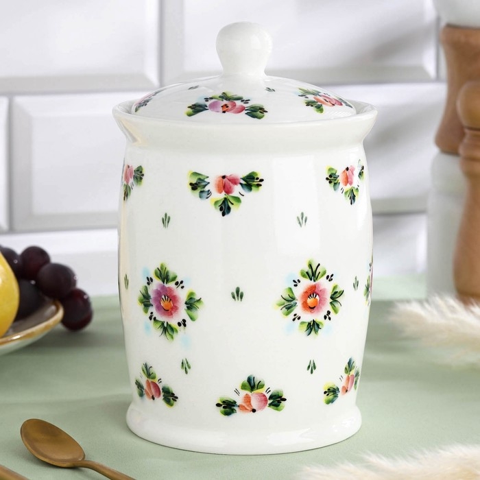 Банка для сыпучих &laquo;Ситец&raquo;, 19 см, 900 мл