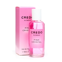 Туалетная вода женская Credo in Amore Pink Crystal, 100 мл (по мотивам Bright Crystal (Versace) Туалетная вода женская Credo in Amore Pink Crystal, 100 мл (по мотивам Bright Crystal (Versace)