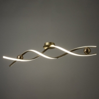 Светильник "Спираль" LED 112Вт 3000-6000К золото 100х22х22 см BayerLux