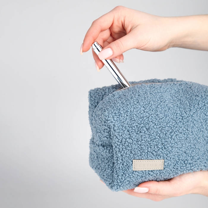 Косметичка на молнии, TEXTURA, цвет синий Косметичка на молнии, TEXTURA, цвет синий