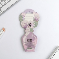 Ручка «8 Марта»,пластик, с цветок, на подложке-ваза Ручка «8 Марта»,пластик, с цветок, на подложке-ваза