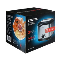 Фритюрница Centek CT-1430, 900 Вт, 1.5 л , антипригарная чаша, серебристая Фритюрница Centek CT-1430, 900 Вт, 1.5 л , антипригарная чаша, серебристая
