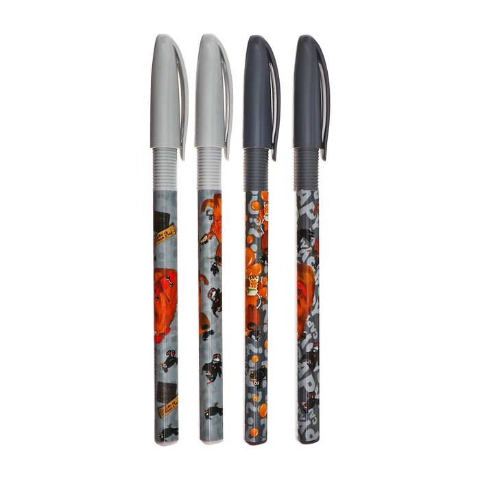 Ручка шариковая ErichKrause U-109 Stick&Grip Happy Capy узел 1.0мм, цвет синяя Ручка шариковая ErichKrause U-109 Stick&Grip Happy Capy узел 1.0мм, цвет синяя