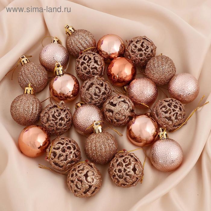 Набор шаров пластик d-4 см, 35 шт "Феерия"