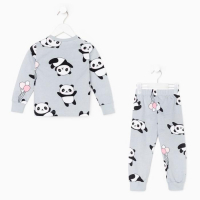 Пижама (джемпер, брюки) KAFTAN "Панды" рост 86-92 (28) Пижама (джемпер, брюки) KAFTAN "Панды" рост 86-92 (28)