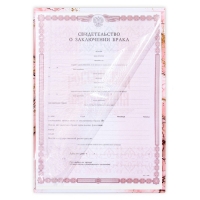 Папка для свидетельства о заключении брака «Семейный документ», мрамор, А5 Папка для свидетельства о заключении брака «Семейный документ», мрамор, А5