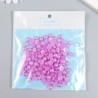 Декор для творчества пластик "Половинки бусин. Сиреневый" 20 гр 0,8х0,8 см Декор для творчества пластик "Половинки бусин. Сиреневый" 20 гр 0,8х0,8 см