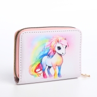 Кошелёк детский на молнии «Выбражулька», цвет розовый Кошелёк детский на молнии «Выбражулька», цвет розовый