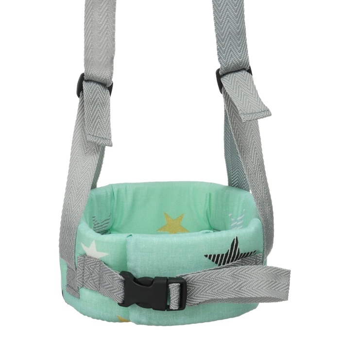 Вожжи детские №1, Мятные звезды, цвет бирюзовый Вожжи детские №1, Мятные звезды, цвет бирюзовый