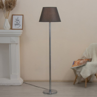 Торшер 16440/1BK Е27 40Вт черно-хромовый 38х38х157 см