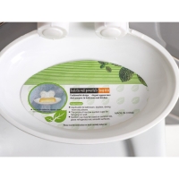 Мыльница на присосках, пластик, 15×11×6,5 см, цвет белый Мыльница на присосках, пластик, 15×11×6,5 см, цвет белый