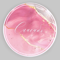 Набор шляпных коробок для цветов 4 в 1, упаковка подарочная, &laquo;Мрамор&raquo;, 20 х 17,5 - 16 х 14 см