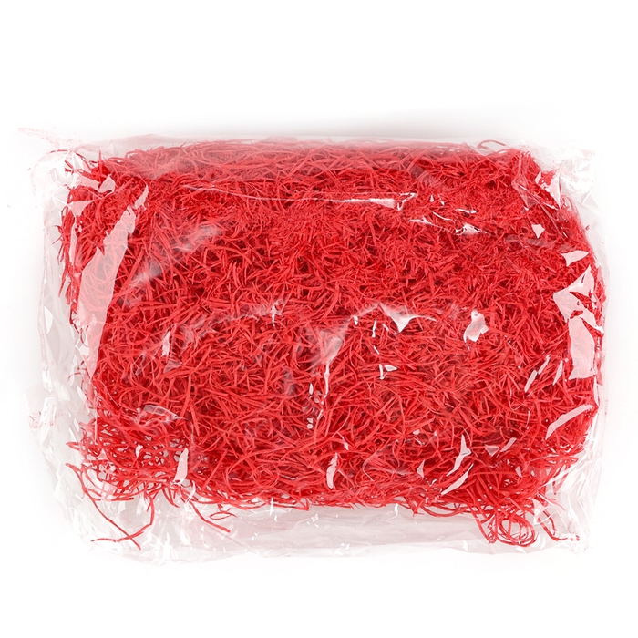 Наполнитель для декора &laquo;Сено&raquo;, 100 гр, цвет красный