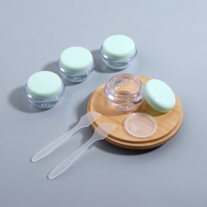 Набор для хранения, 6 предметов, 10 мл, цвет прозрачный/зелёный Набор для хранения, 6 предметов, 10 мл, цвет прозрачный/зелёный