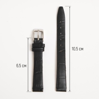 Ремешок для часов, женский, 12 мм, запряжник 65 мм, горт 105 мм, натуральная кожа
