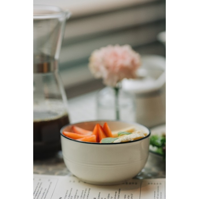 Салатник фарфоровый &laquo;Морской бриз&raquo;, 1,6 л, d=18 см, цвет белый