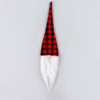 Новый год! Одежда на бутылку &laquo;Гном&raquo;, в клетку, 45 см