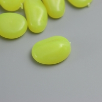 Декор для творчества пластик светится в темноте "Жёлтые камешки" набор 12 шт