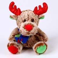 Новый год! Мягкая игрушка &laquo;Олень&raquo;, 15 см, цвет разноцветный