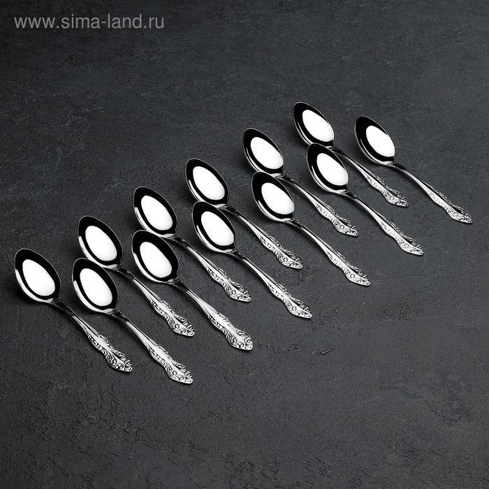 Набор столовых приборов «Славянка», 36 предметов, декоративная коробка Набор столовых приборов «Славянка», 36 предметов, декоративная коробка