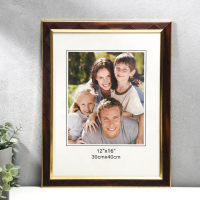 Фоторамка пластик 30х40 см "Линии-диагональ на шоколаде, двойная золотая рамка" 44,7х34,8 см 53759 Фоторамка пластик 30х40 см "Линии-диагональ на шоколаде, двойная золотая рамка" 44,7х34,8 см 53759