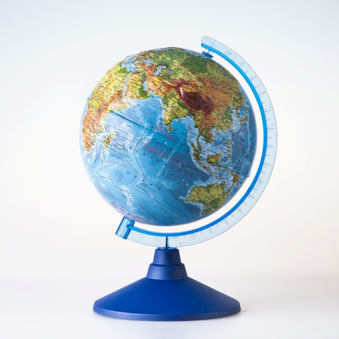 Глобус физический рельефный &laquo;Классик Евро&raquo;, диаметр 250 мм