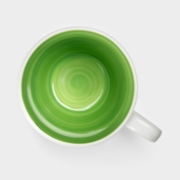 Набор фарфоровых кружек Доляна «Палитра», 4 предмета: 350 мл, цвет белый Набор фарфоровых кружек Доляна «Палитра», 4 предмета: 350 мл, цвет белый