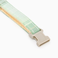 Ошейник "Мягкость", полиэстер, с бубенчиком, 34 х 1 см, зелёный Ошейник "Мягкость", полиэстер, с бубенчиком, 34 х 1 см, зелёный