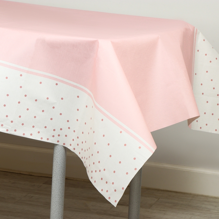 Скатерть &laquo;Конфетти&raquo;, розовый цвет, 120х180 см