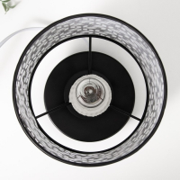 Светильник с выключателем  "Олеандр" 1хЕ27 40Вт черный 14,5х14,5х19,5 см RISALUX