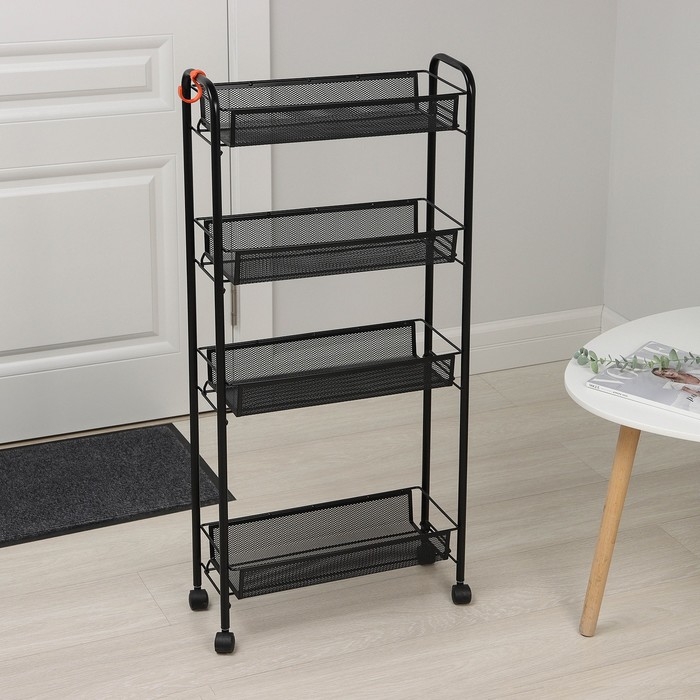 Этажерка &laquo;Ладья&raquo; , 44&times;17&times;98,5 см, цвет чёрный