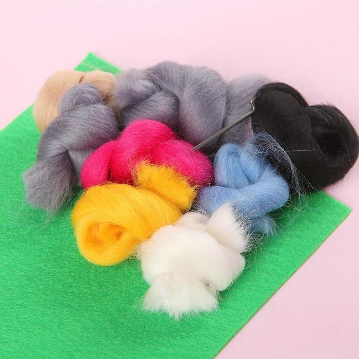 Валяние из шерсти. Объёмная картина «Енот», 10 х 10 см Валяние из шерсти. Объёмная картина «Енот», 10 х 10 см