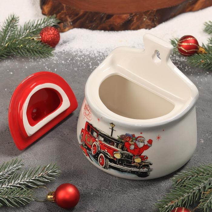 Солонка Доляна &laquo;С Новым годом&raquo;, 600 мл, 14&times;10&times;14 см