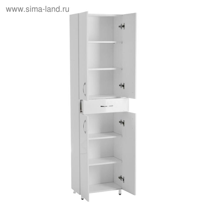 Пенал для ванной комнаты 50 с ящиком, 191 х 50 х 26,6 см