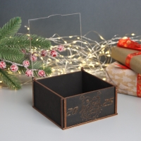 Новогодняя шкатулка "Змейка 2025" 6х12х12 см