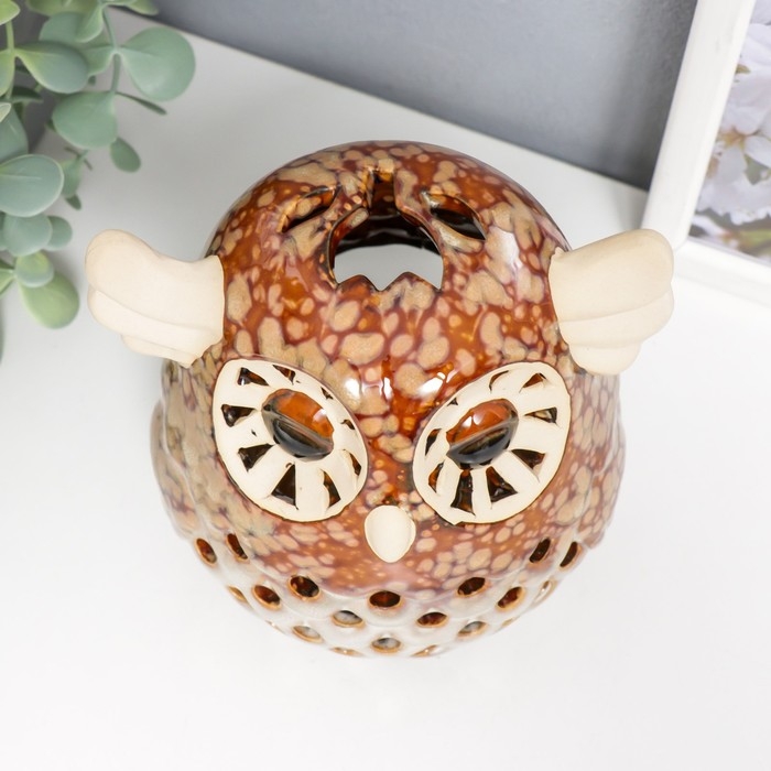 Подсвечник керамика на 1 свечу Подсвечник керамика на 1 свечу "Лесной филин" 15х12х12 см