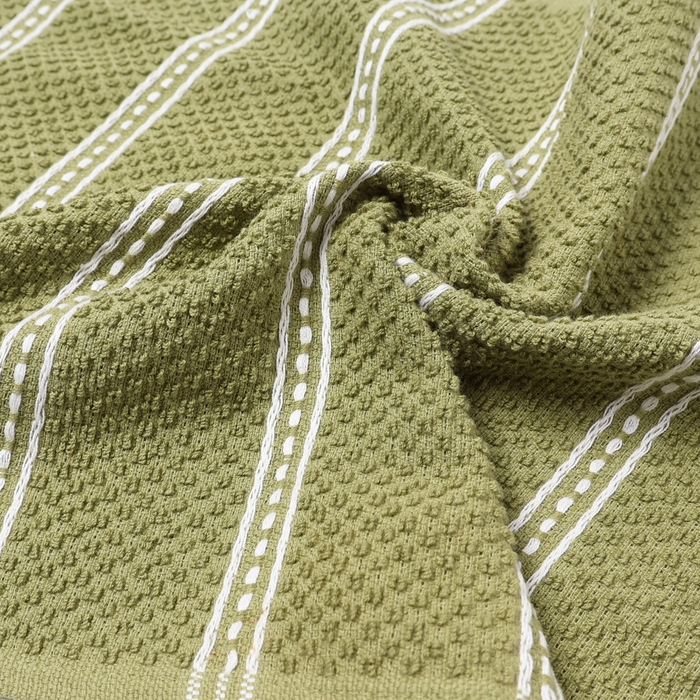 Полотенце Этель, цв. зелёный, 38х63 см, 100% хл, махра