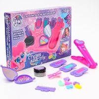 Набор мелки для волос с аксессуарами с блёстками 2 в 1 «Студия красоты» My little pony Набор мелки для волос с аксессуарами с блёстками 2 в 1 «Студия красоты» My little pony
