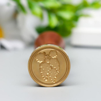 Печать для сургуча с деревянной ручкой "Виноград" 9х2,5х2,5 см