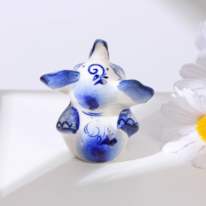 Сувенир &laquo;Слон&raquo;, средний, 7 см, гжель