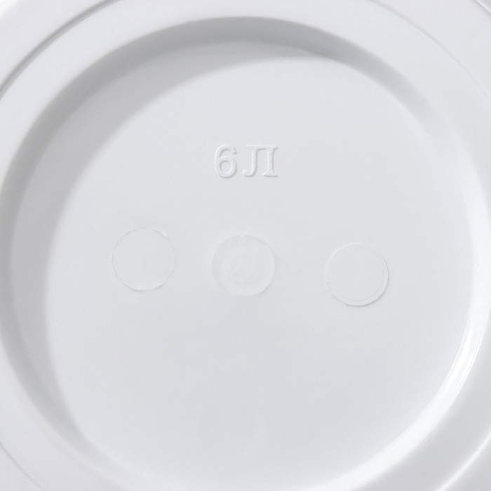 Горшок с поддоном &laquo;Байкал&raquo;, 6 л, белый