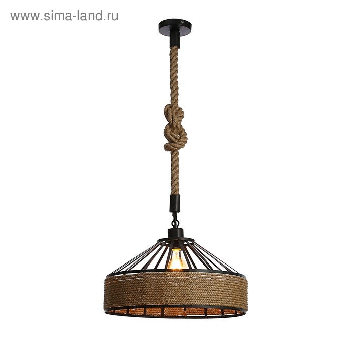 Светильник BayerLux Подвес BayerLuxной "Дюссель" 1х40Вт Е27 черный 40х40х112 см