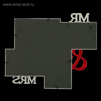 Фоторамка пластик на 4 фото 10х15, 13х18 см "Mr&Mrs" белая 40х33х2 см Фоторамка пластик на 4 фото 10х15, 13х18 см "Mr&Mrs" белая 40х33х2 см