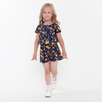 Комбинезон для девочки, цвет черный, рост 104 Комбинезон для девочки, цвет черный, рост 104