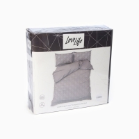 Постельное бельё LoveLife Tufting дуэт "Ромб" 143*215см-2шт,230*240см,50*70см-2шт, цвет серый, 110 г/м2